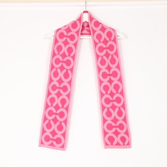 Coach Logo Merino Wool Scarf - Picture 1 of 6
